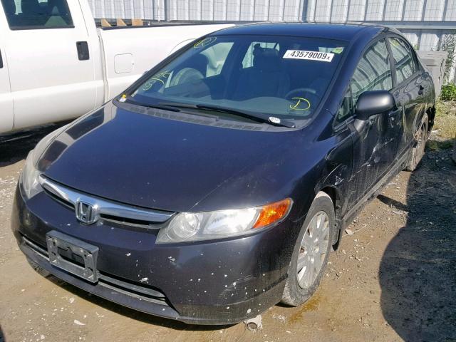 2HGFA16356H003979 - 2006 HONDA CIVIC DX V BLACK photo 2