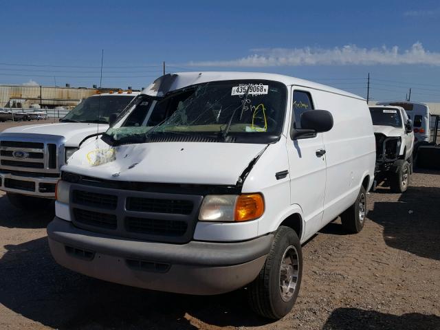 2B7LB31Z9YK175203 - 2000 DODGE RAM VAN B3 WHITE photo 2