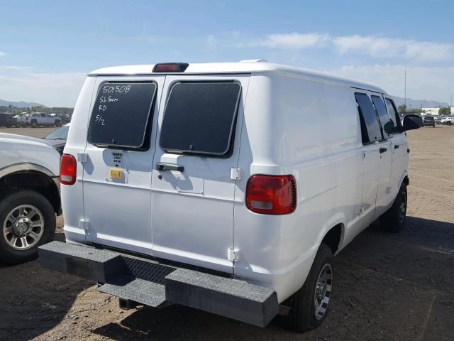 2B7LB31Z9YK175203 - 2000 DODGE RAM VAN B3 WHITE photo 4