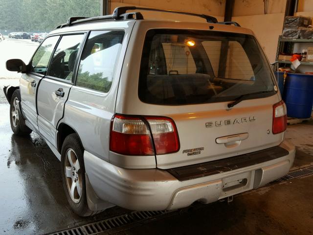 JF1SF65661H713906 - 2001 SUBARU FORESTER S SILVER photo 3