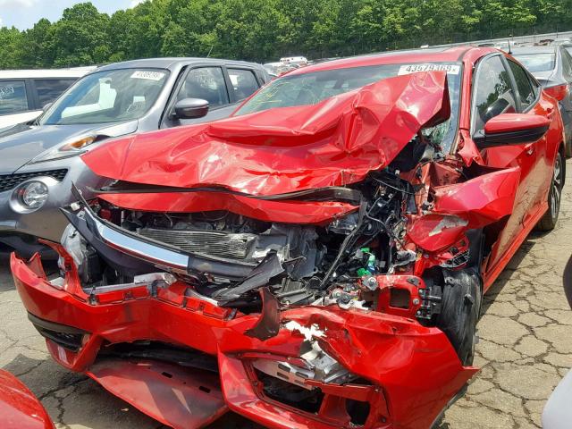 2HGFC2F74GH512708 - 2016 HONDA CIVIC EX RED photo 2