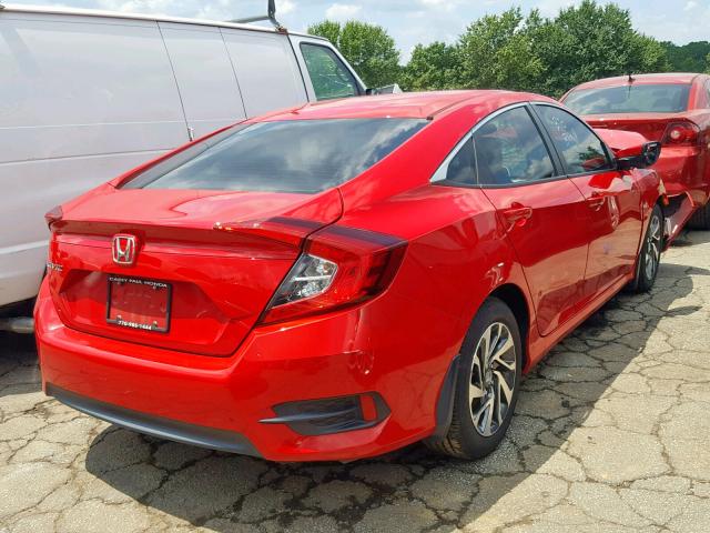 2HGFC2F74GH512708 - 2016 HONDA CIVIC EX RED photo 4