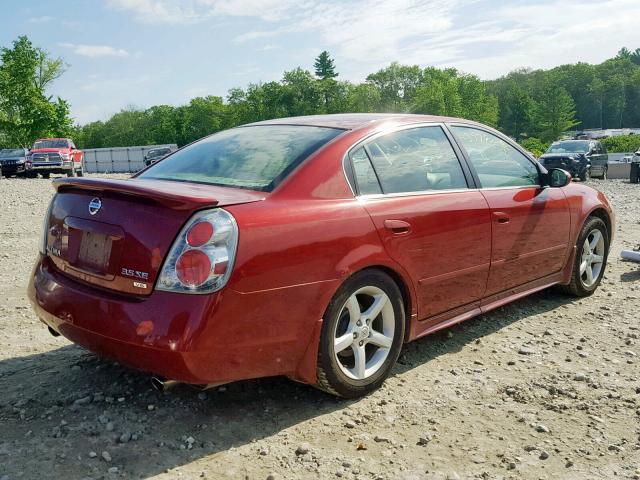 1N4BL11D95C324759 - 2005 NISSAN ALTIMA SE RED photo 4