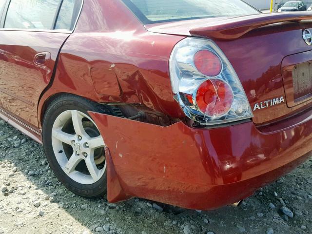 1N4BL11D95C324759 - 2005 NISSAN ALTIMA SE RED photo 9