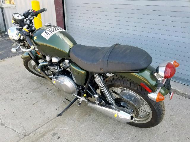 SMT920K14ET619358 - 2014 TRIUMPH MOTORCYCLE THRUXTON GREEN photo 3