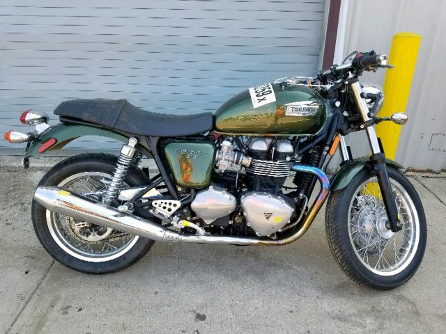 SMT920K14ET619358 - 2014 TRIUMPH MOTORCYCLE THRUXTON GREEN photo 9