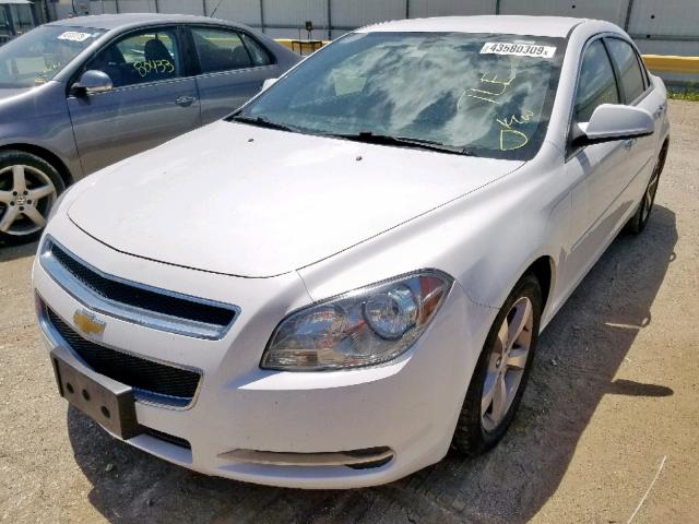 1G1ZC5EU6CF260629 - 2012 CHEVROLET MALIBU 1LT WHITE photo 2