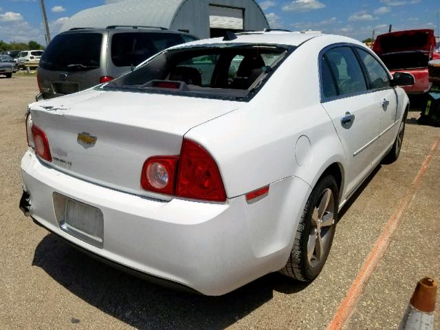 1G1ZC5EU6CF260629 - 2012 CHEVROLET MALIBU 1LT WHITE photo 4