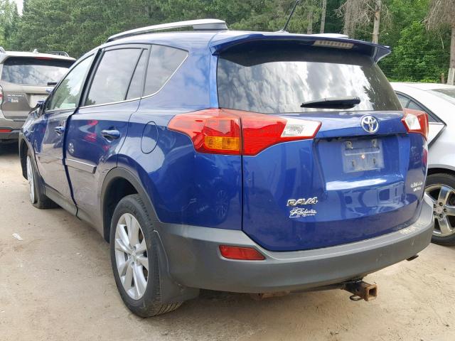 2T3DFREVXFW246289 - 2015 TOYOTA RAV4 LIMIT BLUE photo 3