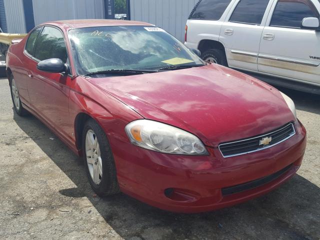 2G1WK15K779169591 - 2007 CHEVROLET MONTE CARL RED photo 1