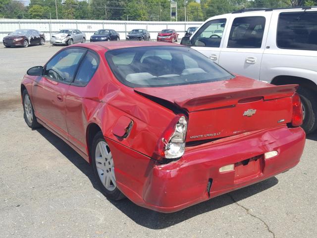 2G1WK15K779169591 - 2007 CHEVROLET MONTE CARL RED photo 3