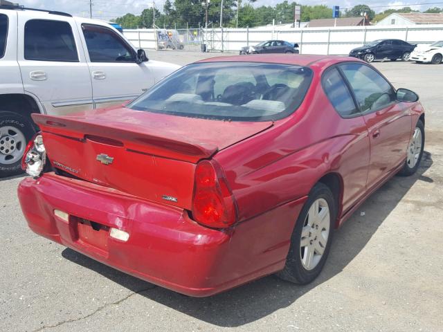 2G1WK15K779169591 - 2007 CHEVROLET MONTE CARL RED photo 4