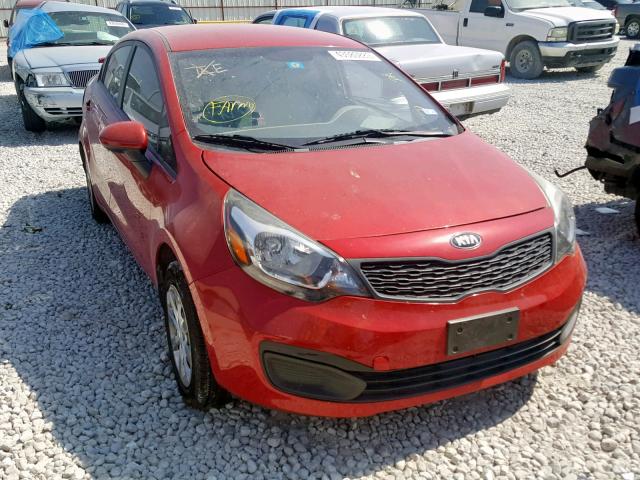 KNADM4A34D6199799 - 2013 KIA RIO LX RED photo 1