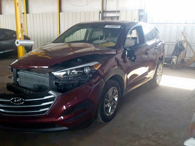 KM8J23A47HU528359 - 2017 HYUNDAI TUCSON SE MAROON photo 2