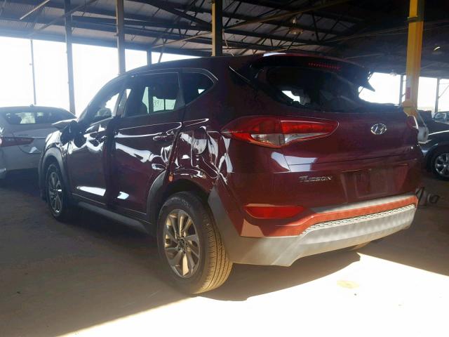 KM8J23A47HU528359 - 2017 HYUNDAI TUCSON SE MAROON photo 3