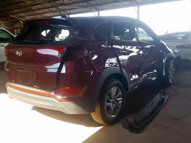 KM8J23A47HU528359 - 2017 HYUNDAI TUCSON SE MAROON photo 4