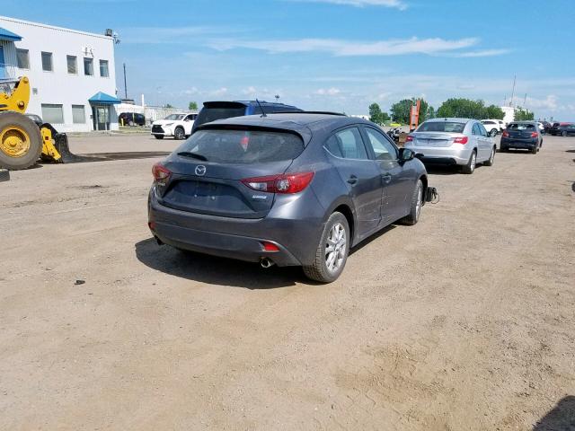 JM1BM1L70E1106980 - 2014 MAZDA 3 TOURING GRAY photo 4