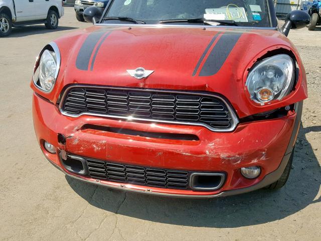 WMWZC5C50DWP30445 - 2013 MINI COOPER S C RED photo 9