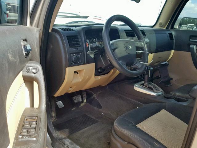 5GTDN136368303639 - 2006 HUMMER H3 GOLD photo 9