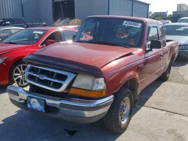 1FTYR14U2WTA73843 - 1998 FORD RANGER SUP RED photo 2