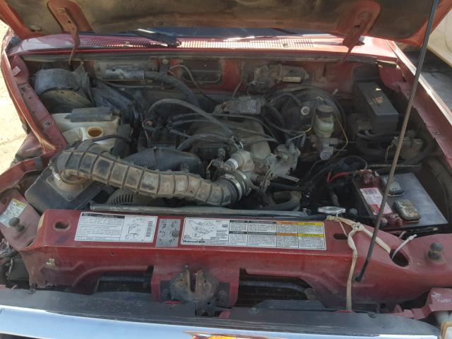 1FTYR14U2WTA73843 - 1998 FORD RANGER SUP RED photo 7