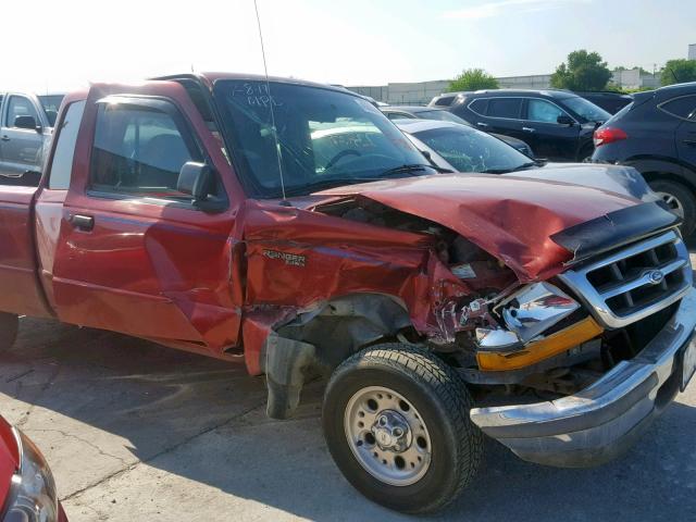 1FTYR14U2WTA73843 - 1998 FORD RANGER SUP RED photo 9