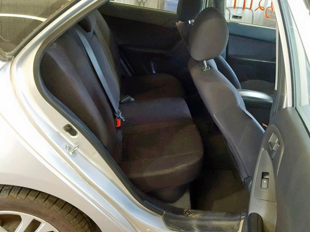 KNAFU5A23B5337390 - 2011 KIA FORTE EX SILVER photo 6