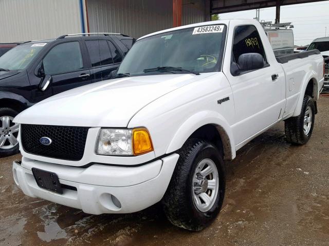 1FTYR10U22PA65167 - 2002 FORD RANGER WHITE photo 2