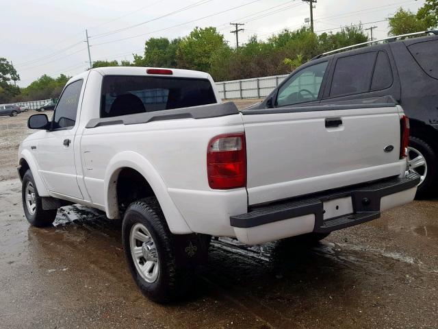 1FTYR10U22PA65167 - 2002 FORD RANGER WHITE photo 3