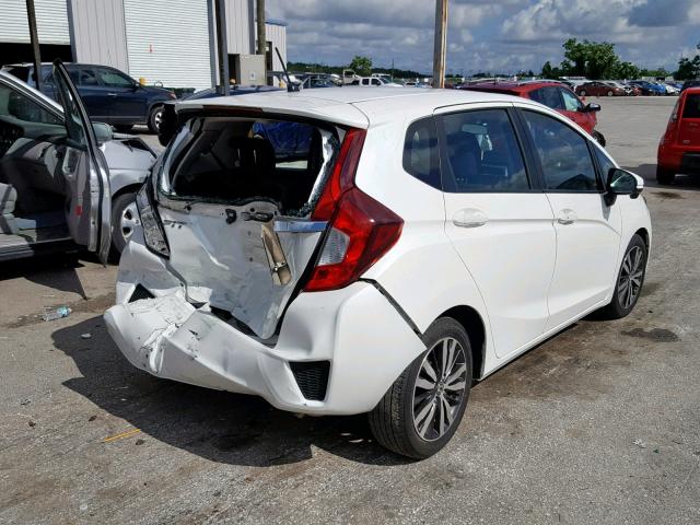 3HGGK5H85FM760433 - 2015 HONDA FIT EX WHITE photo 4