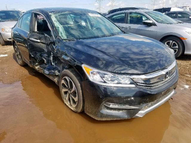 1HGCR2F87HA221159 - 2017 HONDA ACCORD EXL BLACK photo 1