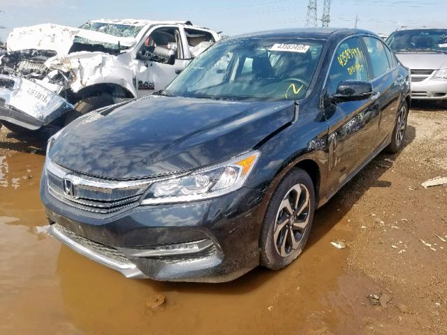 1HGCR2F87HA221159 - 2017 HONDA ACCORD EXL BLACK photo 2