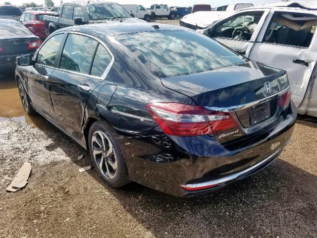 1HGCR2F87HA221159 - 2017 HONDA ACCORD EXL BLACK photo 3