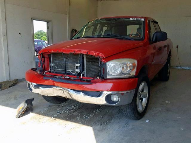 1D7HU18NX8S569134 - 2008 DODGE RAM 1500 S RED photo 2