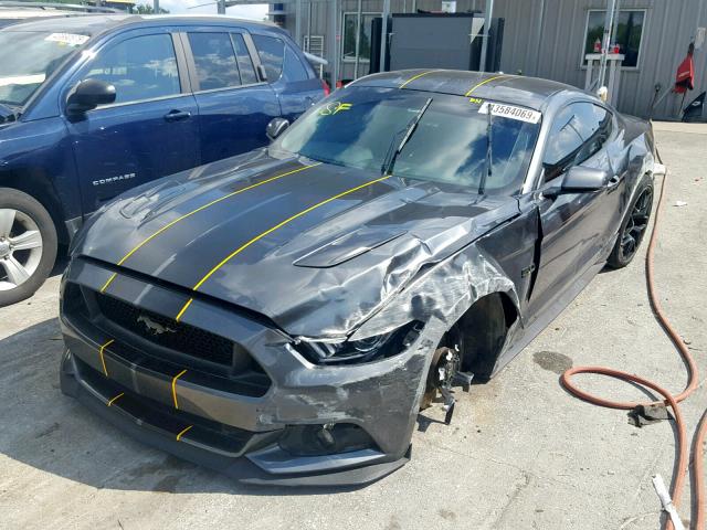 1FA6P8CF5G5276861 - 2016 FORD MUSTANG GT GRAY photo 2