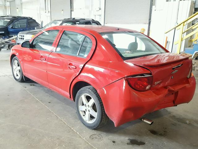 1G1AL55F767628569 - 2006 CHEVROLET COBALT LT RED photo 3