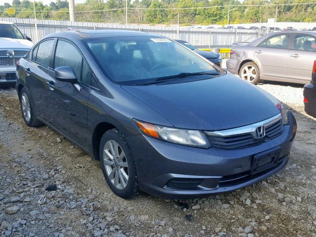 19XFB2F97CE020358 - 2012 HONDA CIVIC EXL GRAY photo 1