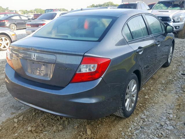 19XFB2F97CE020358 - 2012 HONDA CIVIC EXL GRAY photo 4