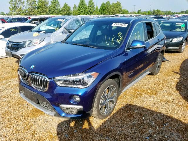 WBXHT3C36J5K27931 - 2018 BMW X1 XDRIVE2 BLUE photo 2