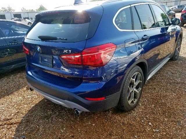 WBXHT3C36J5K27931 - 2018 BMW X1 XDRIVE2 BLUE photo 4