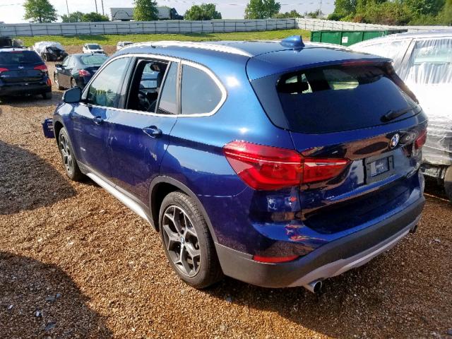 WBXHT3C36J5K27931 - 2018 BMW X1 XDRIVE2 BLUE photo 9