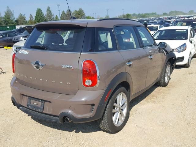 WMWZC5C58EWP38665 - 2014 MINI COOPER S C BROWN photo 4