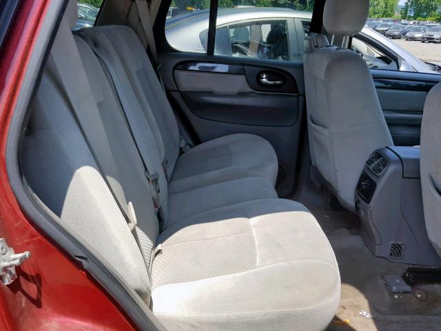 1GKDT13S582134700 - 2008 GMC ENVOY RED photo 6