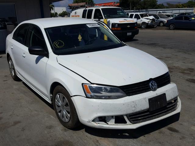 3VW2K7AJ0EM412603 - 2014 VOLKSWAGEN JETTA BASE 白色 照片 1