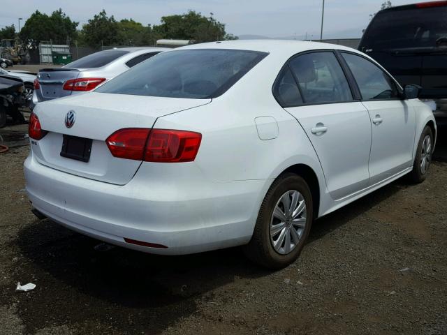 3VW2K7AJ0EM412603 - 2014 VOLKSWAGEN JETTA BASE 白色 照片 4