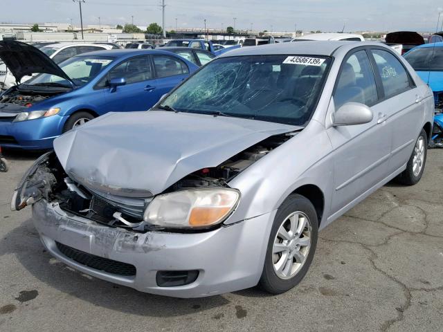 KNAFE121375407277 - 2007 KIA SPECTRA EX SILVER photo 2