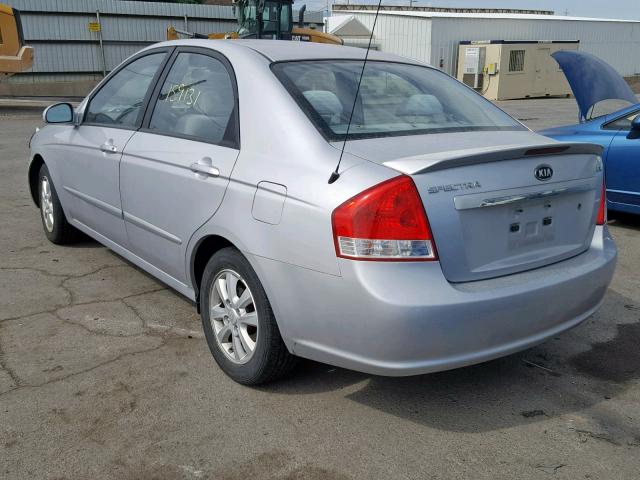 KNAFE121375407277 - 2007 KIA SPECTRA EX SILVER photo 3