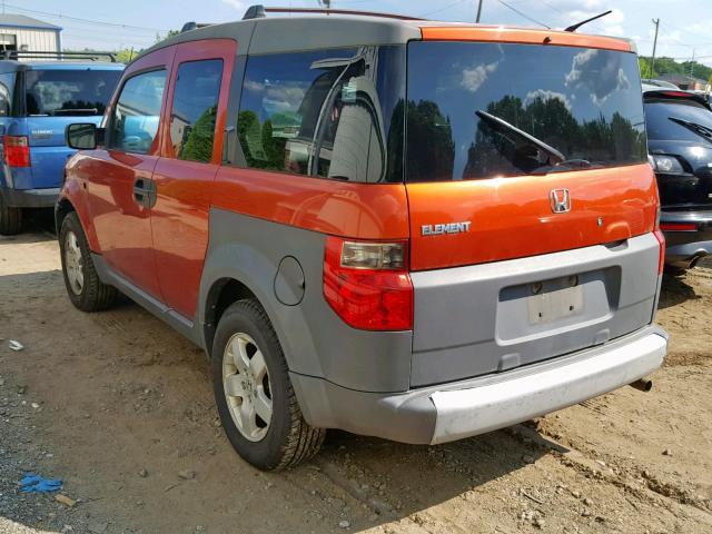 5J6YH28514L001132 - 2004 HONDA ELEMENT EX ORANGE photo 3