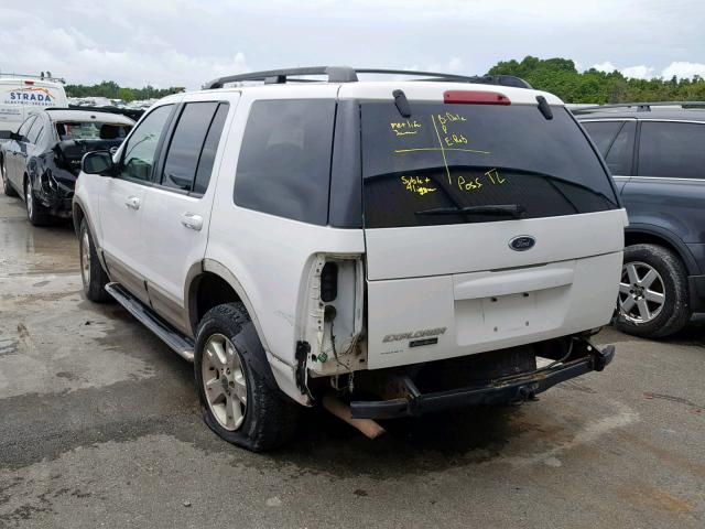 1FMZU74K23UB39071 - 2003 FORD EXPLORER E WHITE photo 3