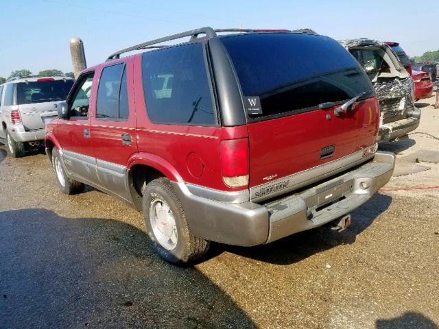 1GKCS13W8X2541782 - 1999 GMC JIMMY RED photo 3